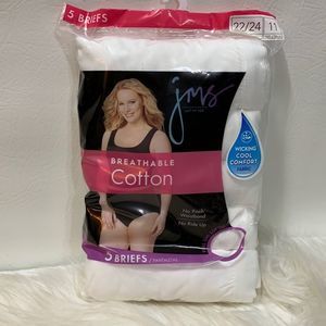 Just My Size Pkg. of 5 Pair Cotton Comfort Panties Various Sizes, New in Package